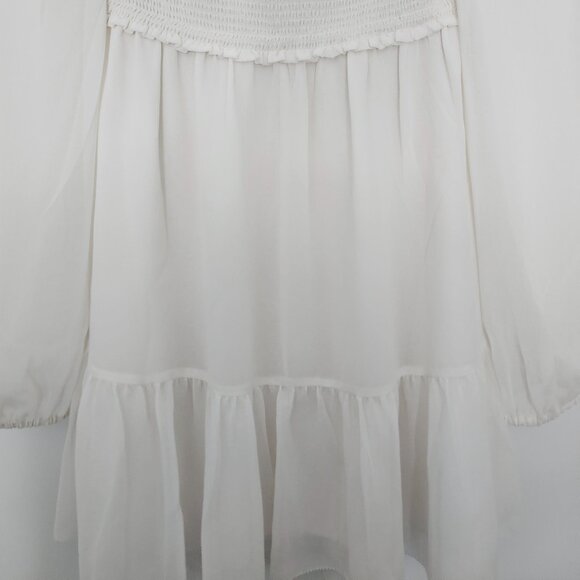 BNWOT Aritzia Wilfred Tempest chiffon dress | light birch, size S - Picture 10 of 10